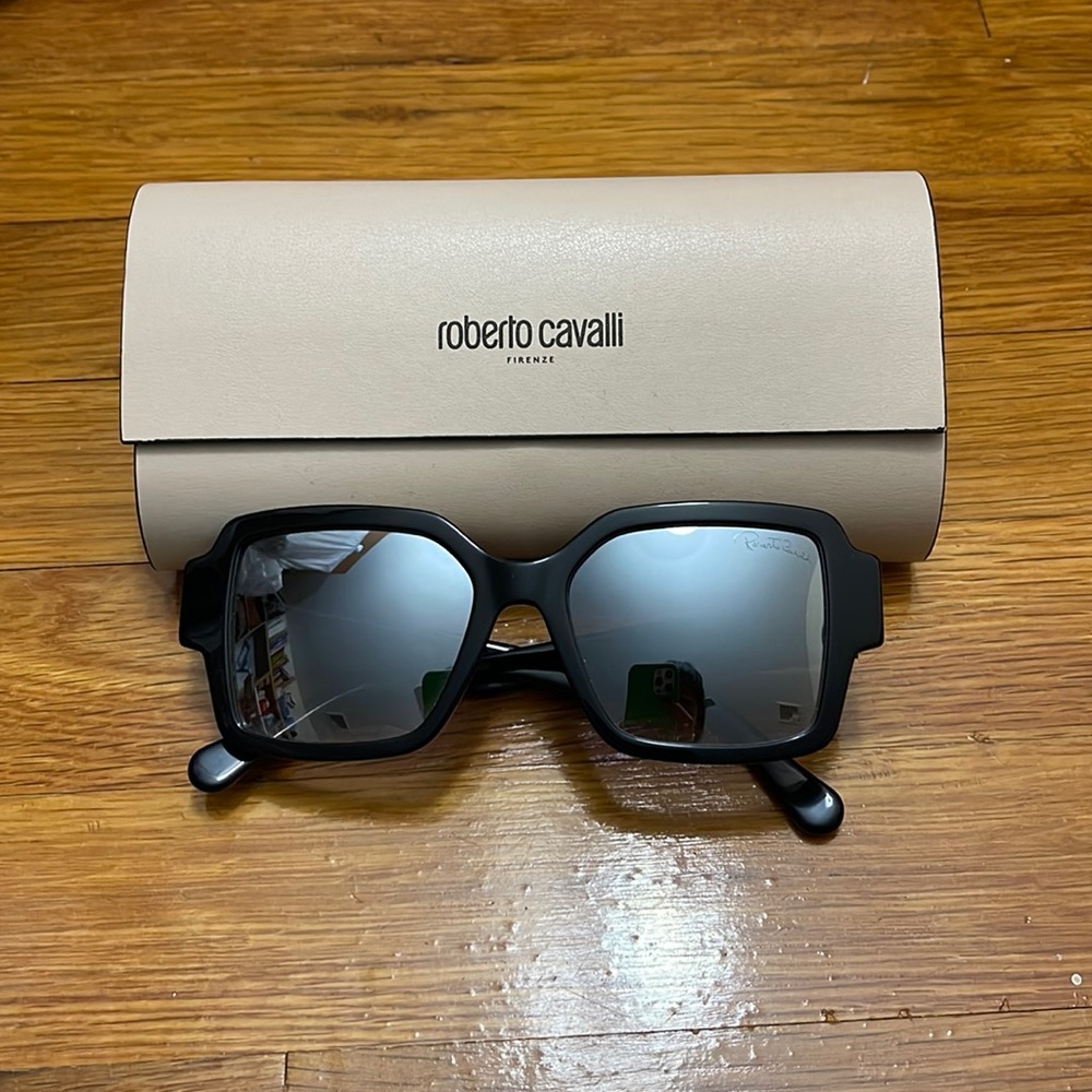 Robert Cavalli Silver Mirrored Sunglasses